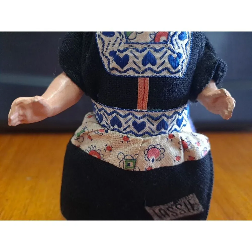 Antique Bisque Head Dutch Lassie Costumed Doll 1900s Dress‎